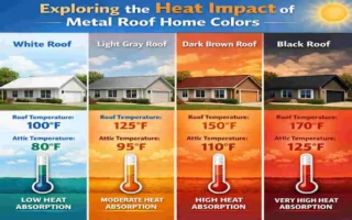 are different color metal roofs hotter