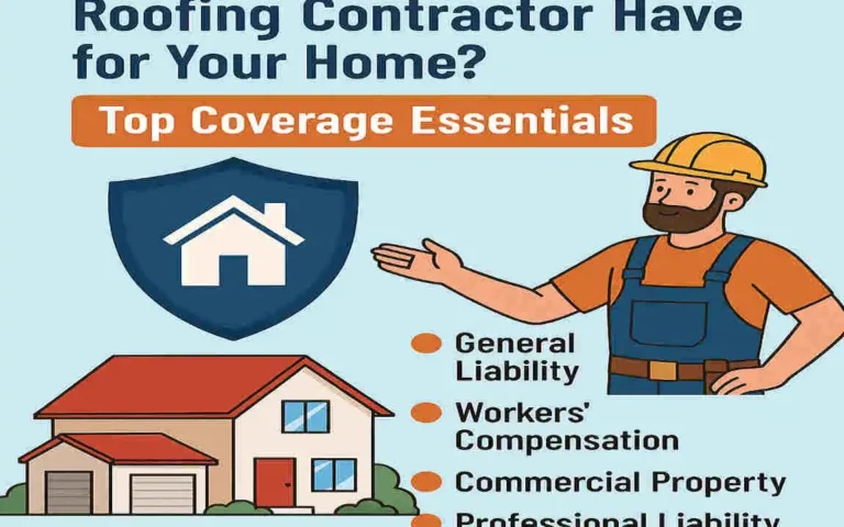 What Kind of Insurance Should a Roofing Contractor Have for Your Home? Top Coverage Essentials
