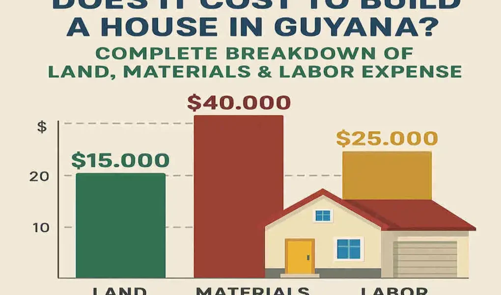 How Much Does It Cost to Build a House in Guyana? Complete Breakdown of Land, Materials & Labor Expenses