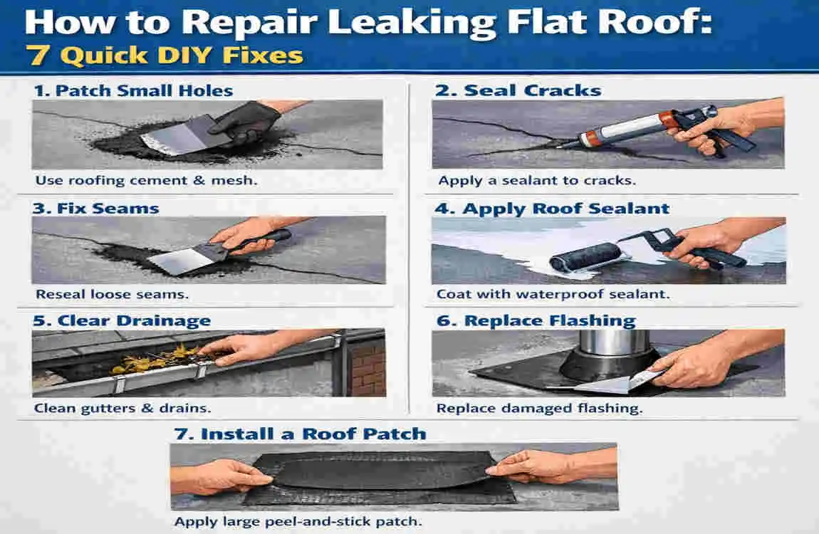 How to Repair a Leaking Flat Roof