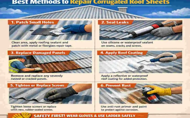 How to Fix Corrugated Roof Sheets