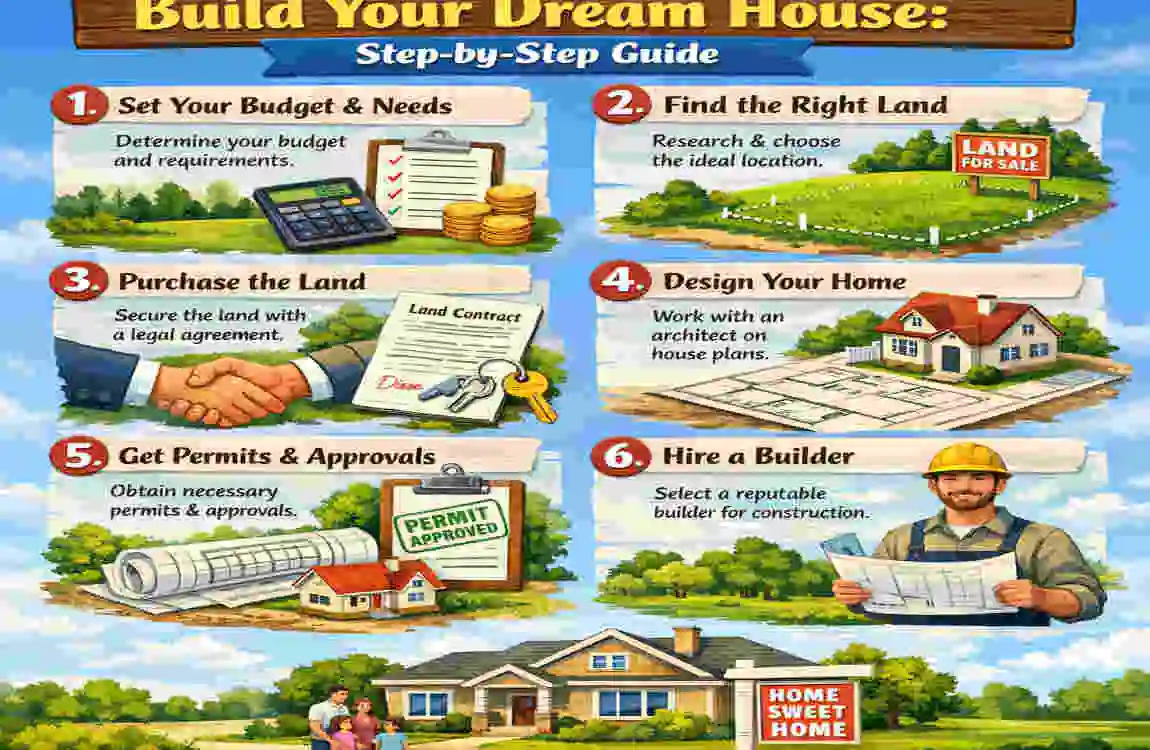 How to Buy Land & Build Your Dream House: Step-by-Step Guide - home ...