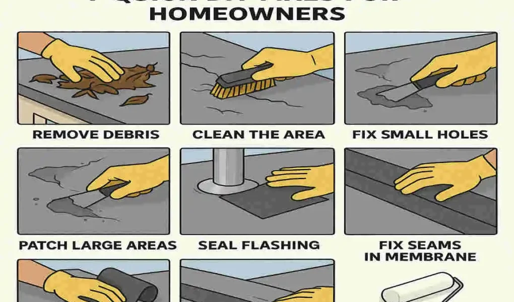 How to Repair a Leaking Flat Roof on Your House: 7 Quick DIY Fixes for Homeowners