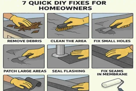 How to Repair a Leaking Flat Roof on Your House: 7 Quick DIY Fixes for Homeowners