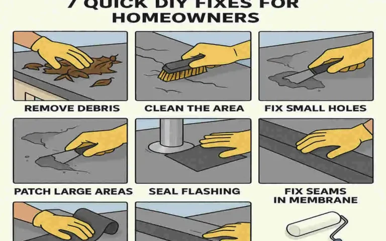 How to Repair a Leaking Flat Roof on Your House: 7 Quick DIY Fixes for Homeowners