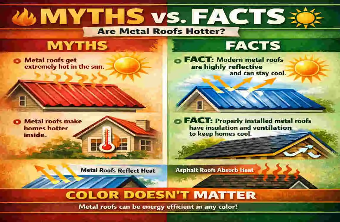 Are Different Color Metal Roofs Hotter on Your House? Cool Facts for Energy-Smart Homeowners