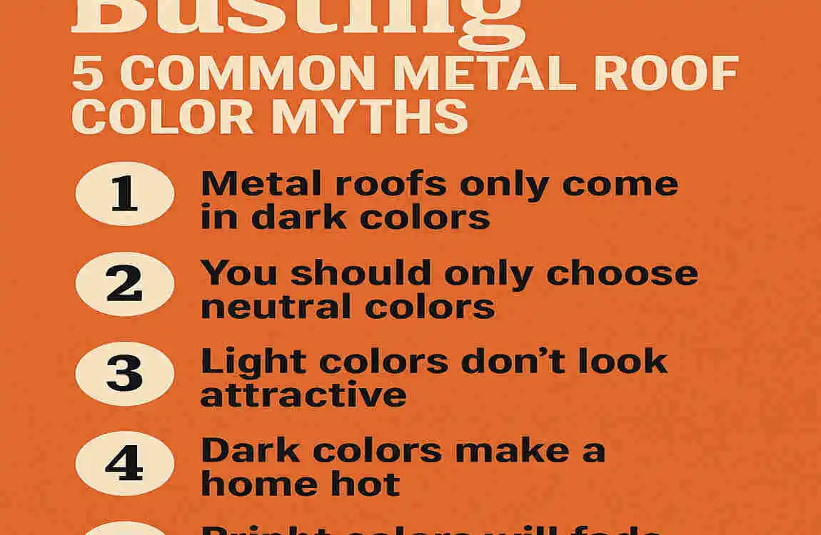 Do Different Color Metal Roofs Make Your House Hotter? Energy Myths Busted