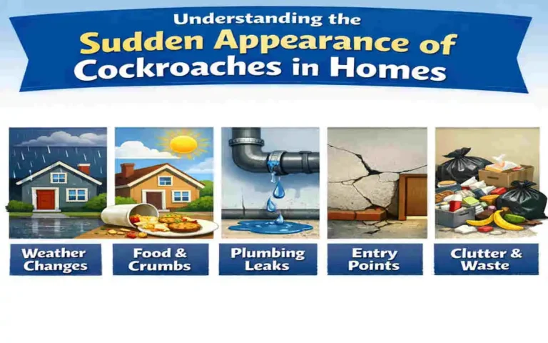 why do cockroaches suddenly appear in the house cleaning