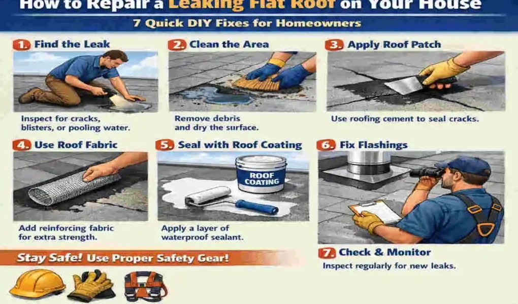 How to Repair a Leaking Flat Roof
