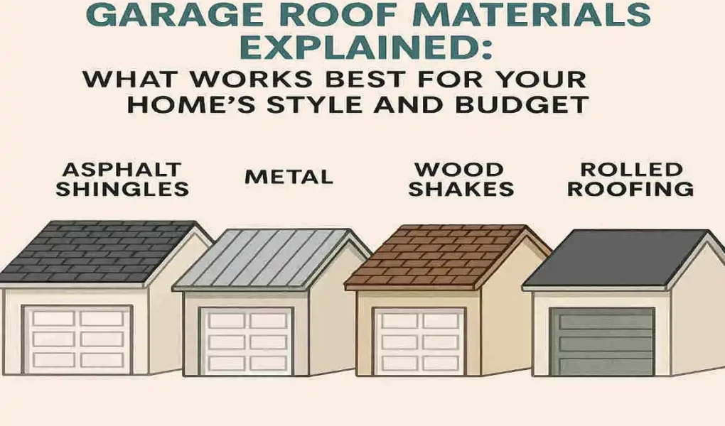 Garage Roof Materials Explained: What Works Best for Your Home’s Style and Budget