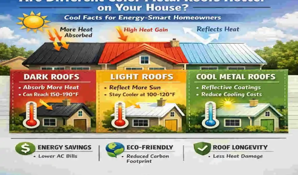 Are Different Color Metal Roofs Hotter on Your House? Cool Facts for Energy-Smart Homeowners