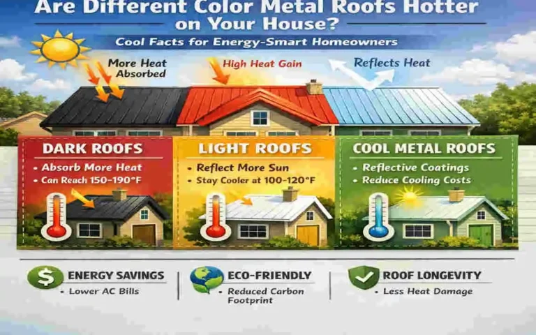 Are Different Color Metal Roofs Hotter on Your House? Cool Facts for Energy-Smart Homeowners