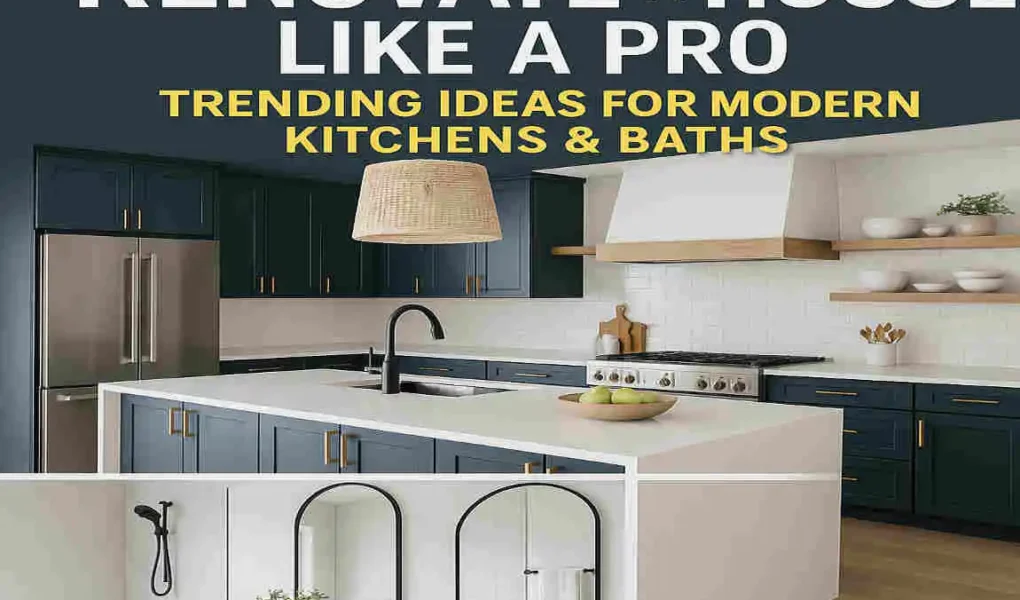 Renovate a House Like a Pro: Trending Ideas for Modern Kitchens & Baths