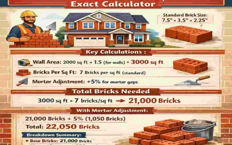 Ultimate Guide: Bricks Needed for 2000 Sq Ft House Exact Calculator
