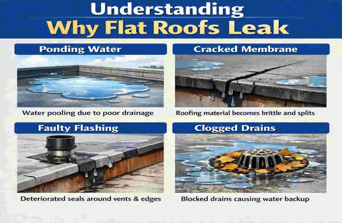 How to Repair a Leaking Flat Roof