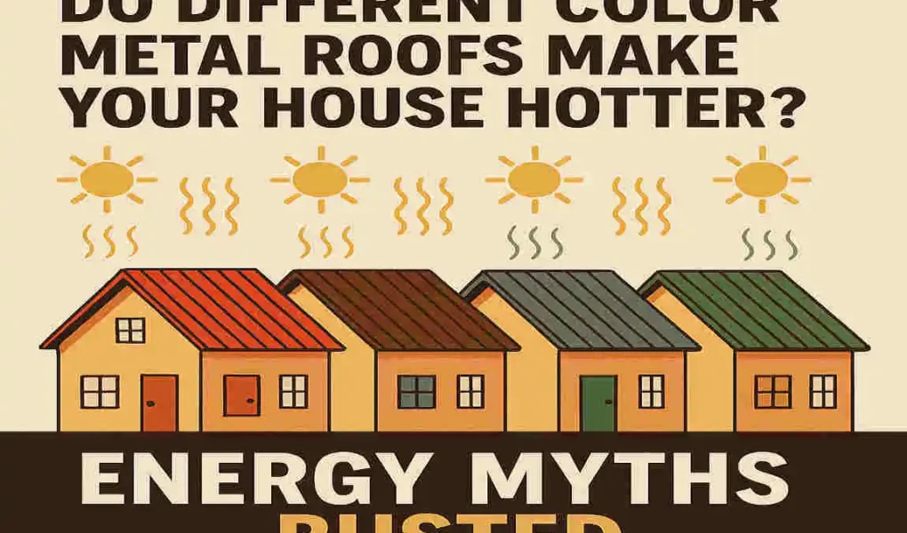 Do Different Color Metal Roofs Make Your House Hotter? Energy Myths Busted