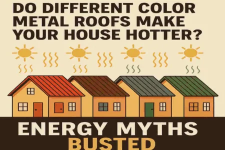 Do Different Color Metal Roofs Make Your House Hotter? Energy Myths Busted