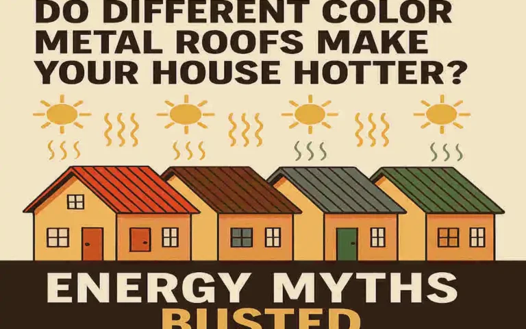 Do Different Color Metal Roofs Make Your House Hotter? Energy Myths Busted