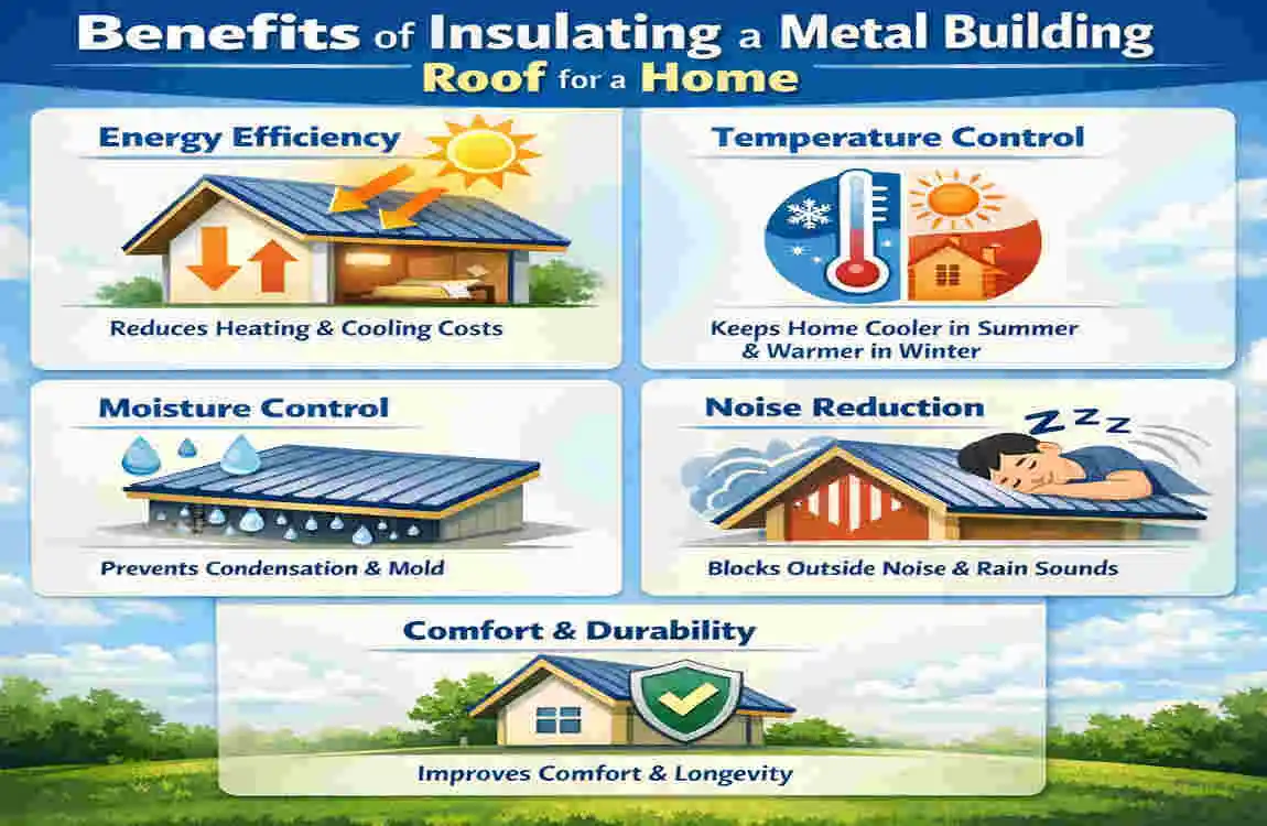 how to insulate a metal building roof