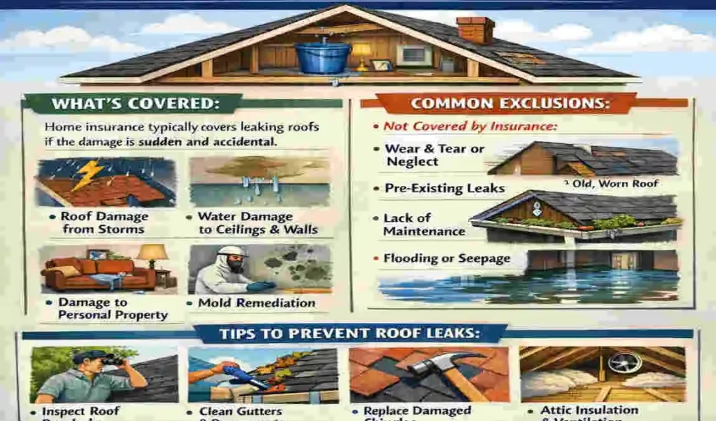 will insurance cover leaking roof