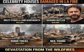 celebrity houses burned in los angeles fire