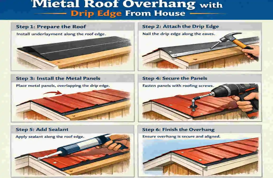 should metal roof overhang drip edge