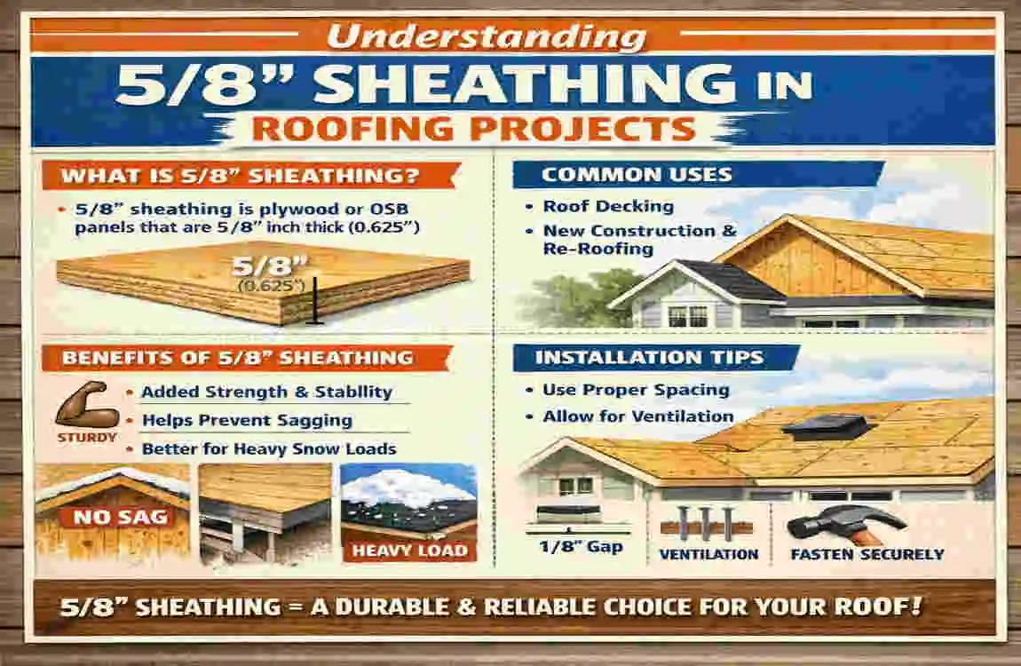 what size roofing nails for 5 8 sheathing