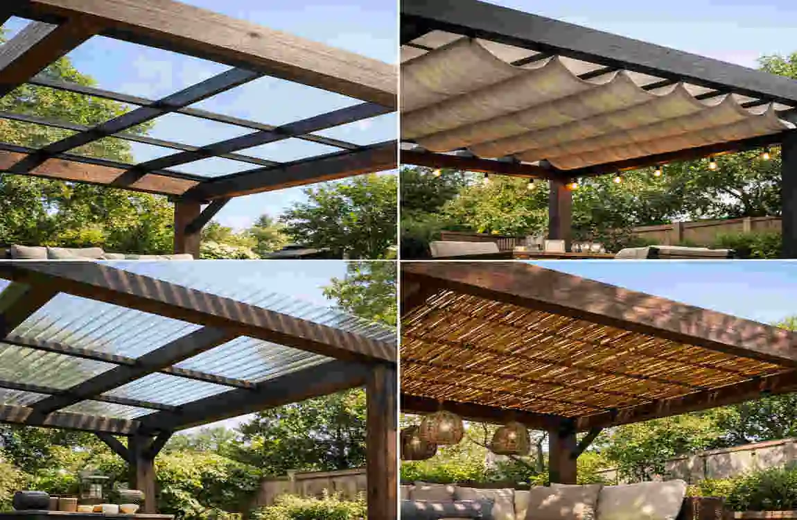 how to build pergola with roof