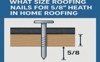 Ultimate Guide: What Size Roofing Nails for 5/8" Sheathing in Home Roofing
