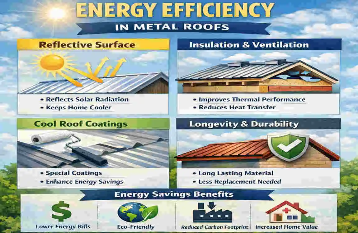 what color metal roof is more energy efficient