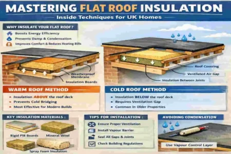how to insulate a flat roof from the inside uk