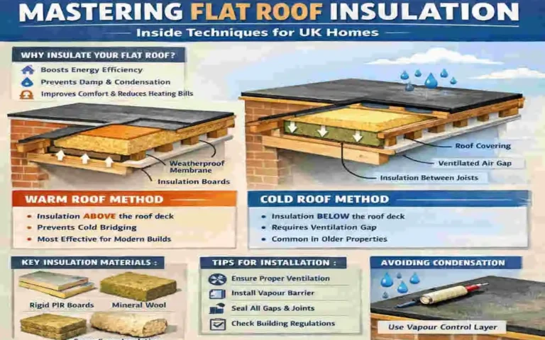 how to insulate a flat roof from the inside uk