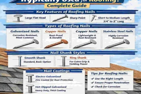 What Type of Nails Are Typically Used for Roofing?