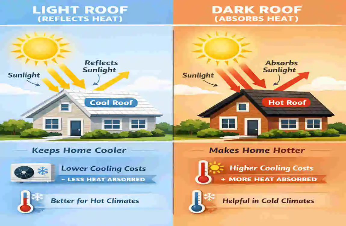 what color metal roof is more energy efficient