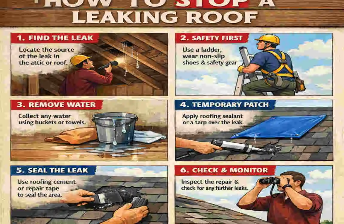 how to stop a leaking roof