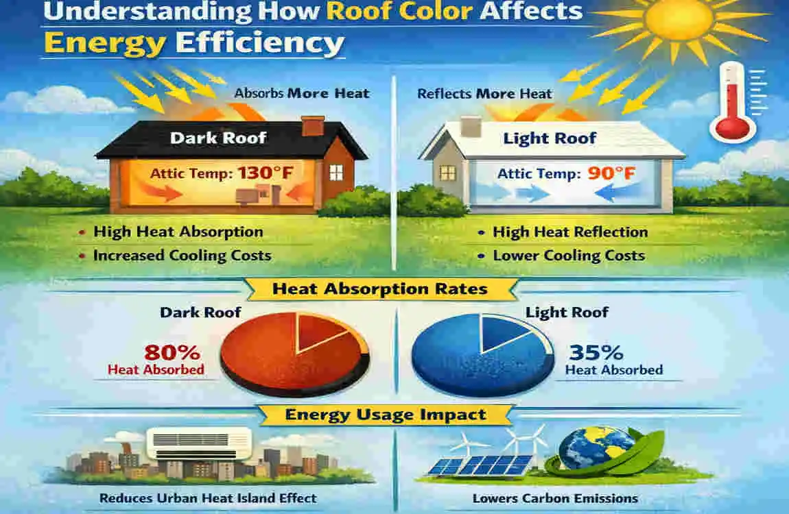 what color metal roof is more energy efficient