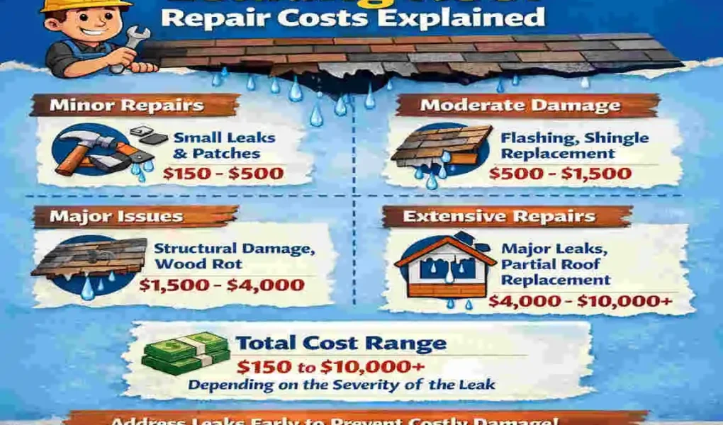 how much to fix leaking roof