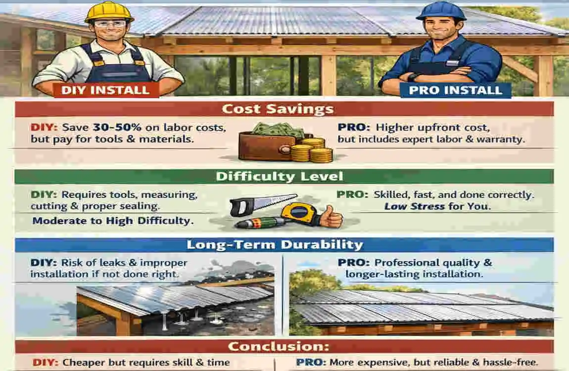 how to install polycarbonate roof sheeting