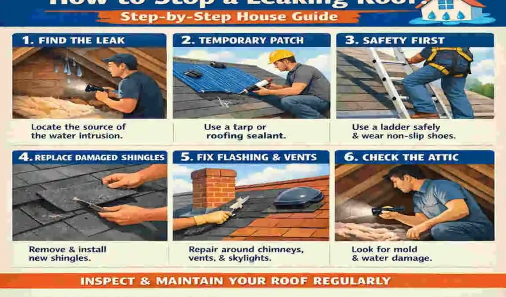 how to stop a leaking roof