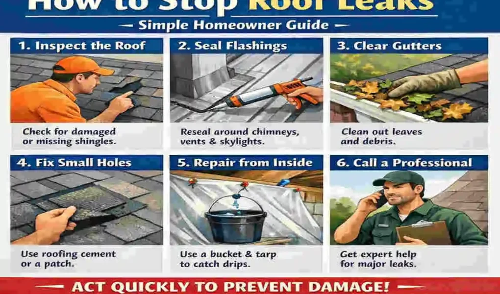 How to Stop Roof Leaks