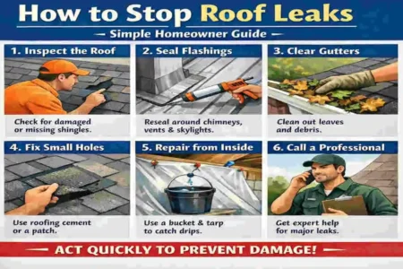 How to Stop Roof Leaks