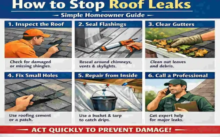 How to Stop Roof Leaks