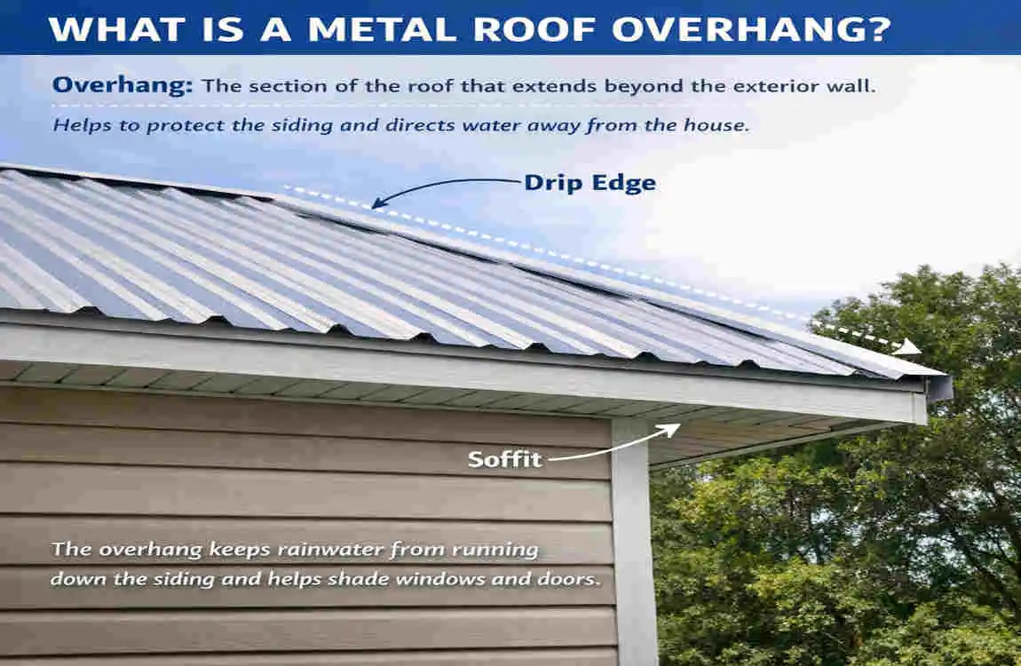 should metal roof overhang drip edge