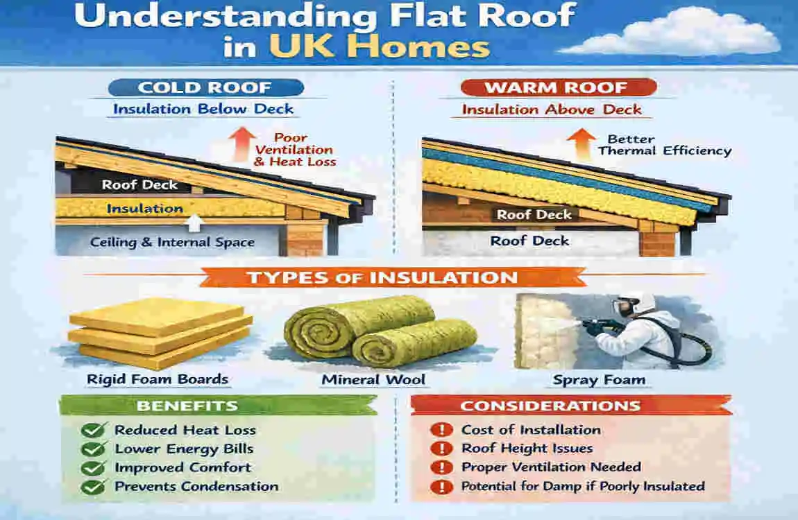 how to insulate a flat roof from the inside uk