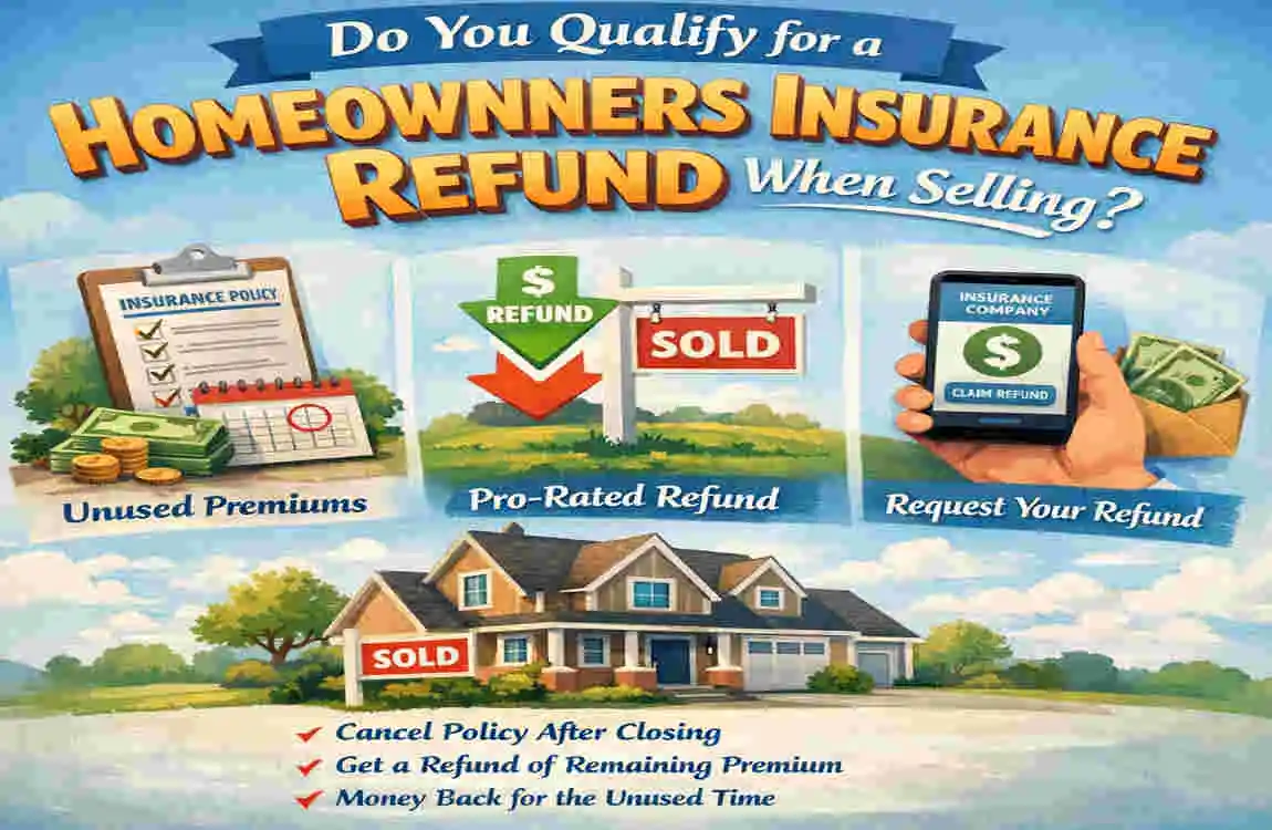 homeowners insurance refund when selling real estate house