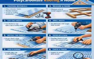 how to install polycarbonate roof sheeting