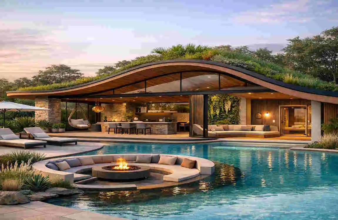 swimming pool house design