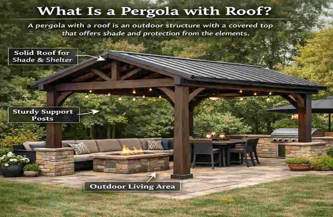 how to build pergola with roof
