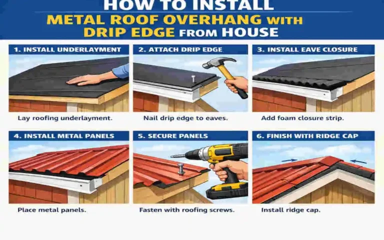 should metal roof overhang drip edge