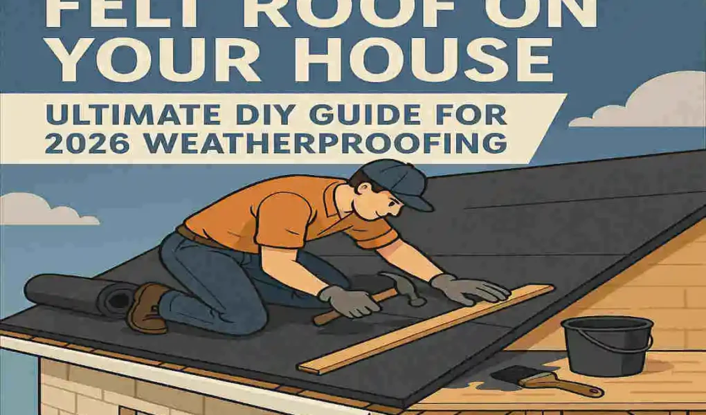 how to lay felt roof